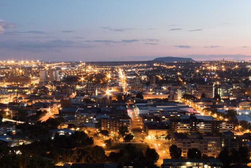 Downtown Bloemfontein. stock photo. Image of africa, capital - 31296594