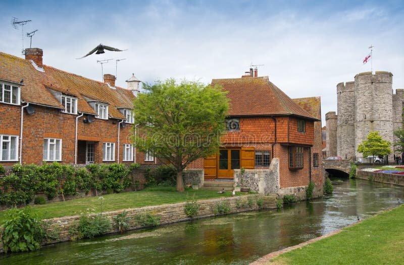 Cityscape of Canterbury, Kent UK