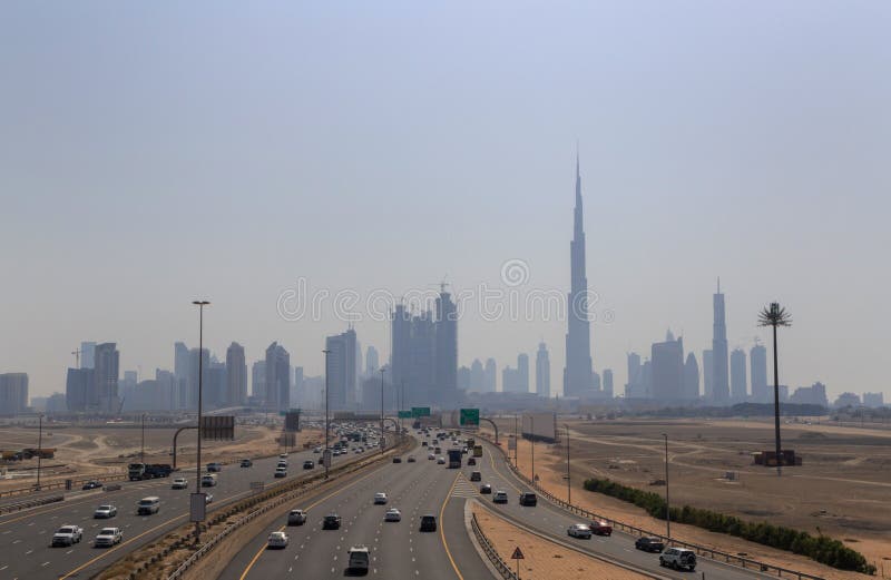 Cityscape Of Downtown Dubai District Stock Photo Image Of Modern