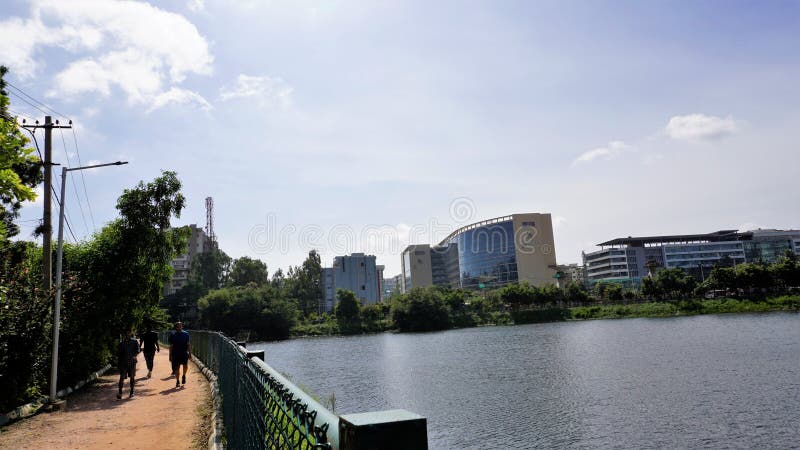 Cityscape with Iblur Lake , Greenery, Microsoft Office Located in Marathahalli  Sarjapur Outer Ring Road Editorial Stock Photo - Image of bangalore,  landscape: 272416798
