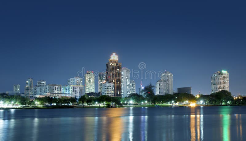 Cityscape the office building night royalty free stock photo Cityscape the office building night royalty free stock photo