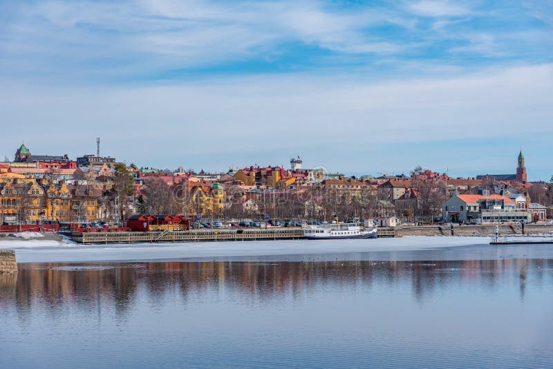 Cityscape of Ostersund in Sweden Stock Image Image of outdoors, city