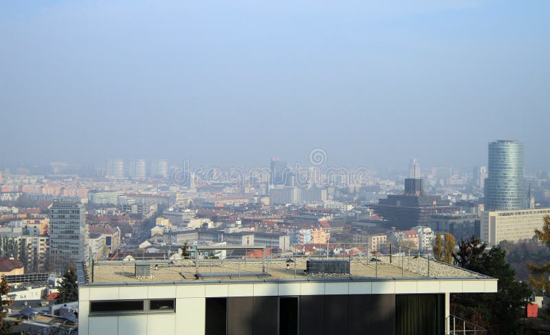 The cityscape of slovakian capital Bratislava