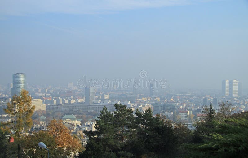 The cityscape of slovakian capital Bratislava