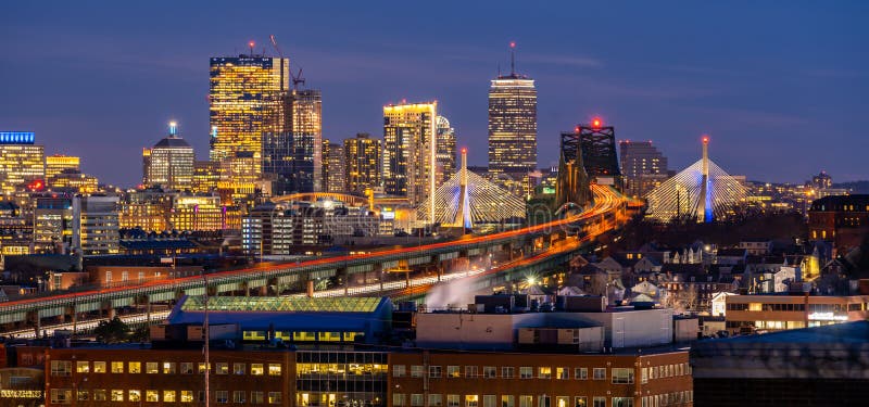 Cityscape van Boston Panorama
