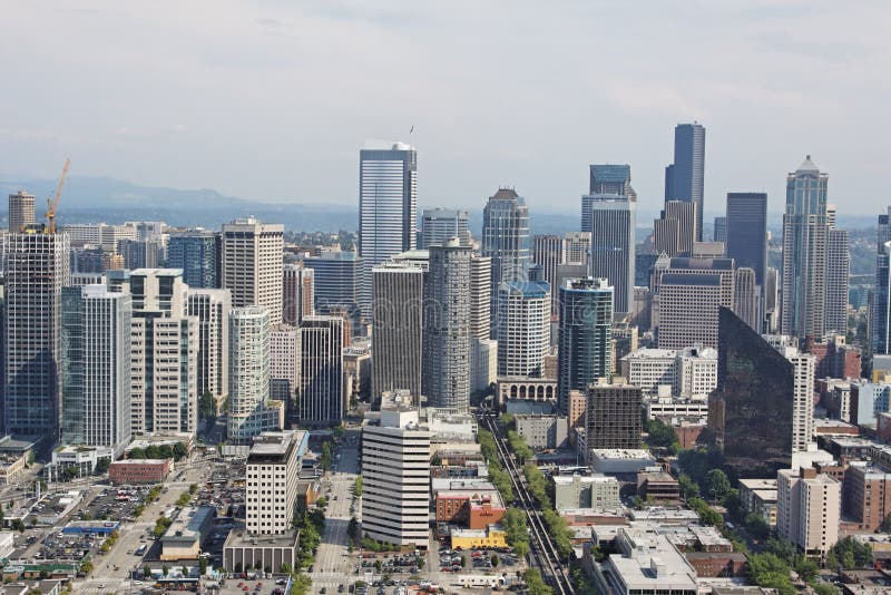 Cityscape Van de binnenstad van Seattle