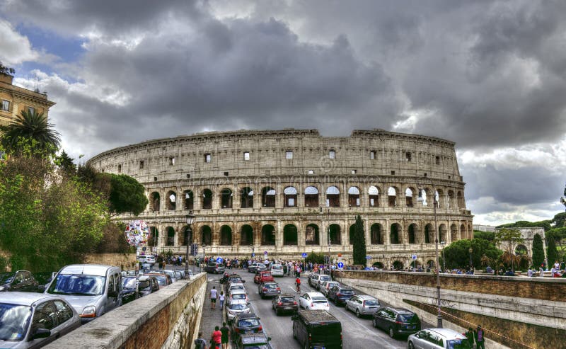 Cityscape van Rome in oktober - Italië, - 5 Oktober, 2018 stock foto's Cityscape van Rome in oktober - Italië, - 5 Oktober, 2018 stock foto's