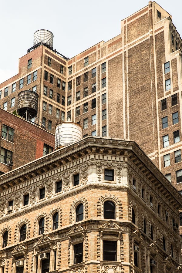 Cityscape of vintage New York City architecture stock photos Cityscape of vintage New York City architecture stock photos