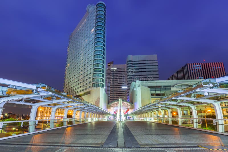 Cityscape of Yokohama city at night royalty free stock images Cityscape of Yokohama city at night royalty free stock images