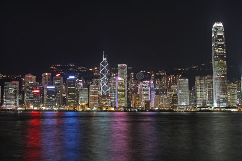 Hong Kong cityscape, night view Photo taken on: Aug 21th, 2009. Hong Kong cityscape, night view Photo taken on: Aug 21th, 2009