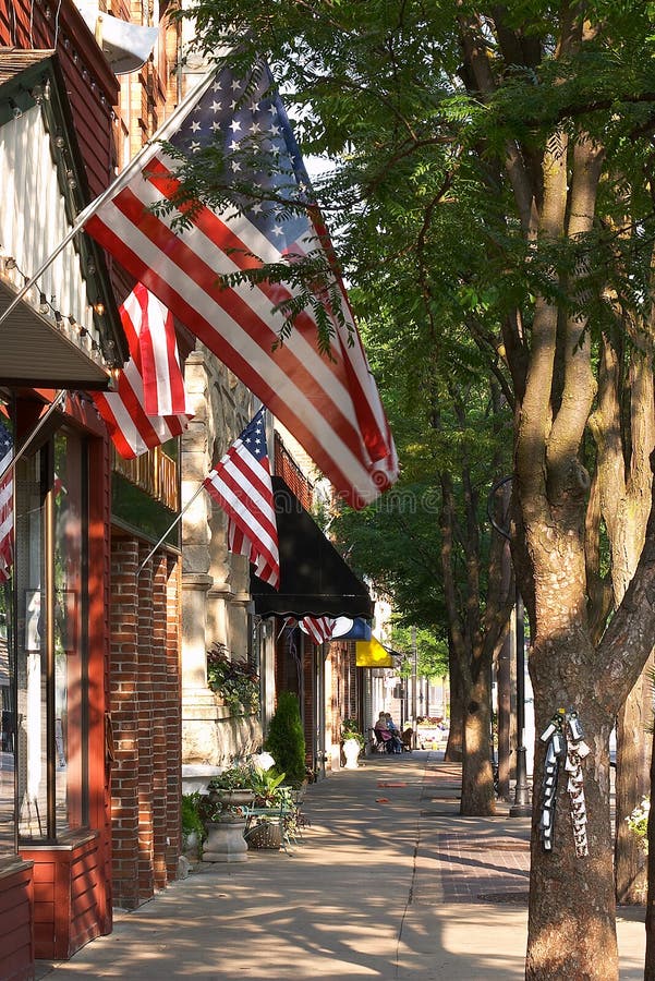 Ciudad americana imágenes de archivo libres de regalías Ciudad americana imágenes de archivo libres de regalías