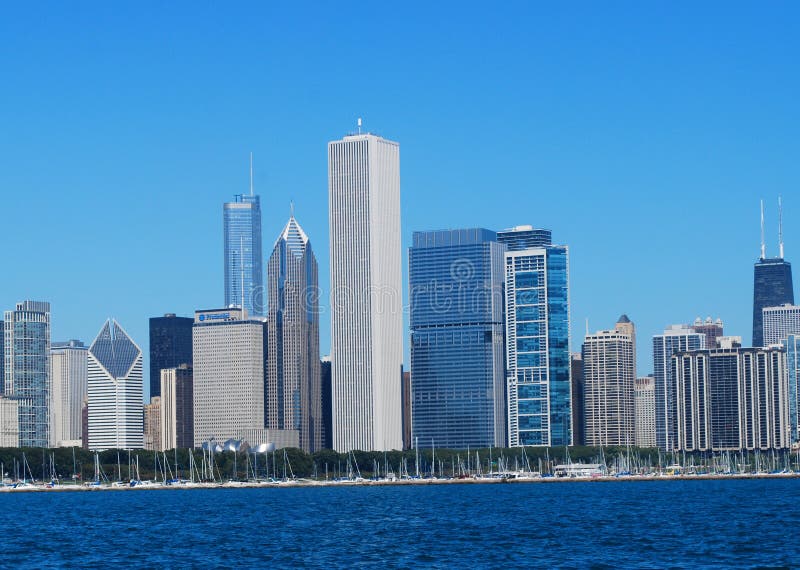 Chicago city skyline during the day. Chicago city skyline during the day