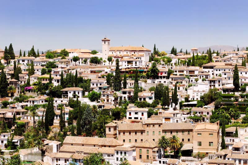 Ciudad de Granada, España imágenes de archivo libres de regalías Ciudad de Granada, España imágenes de archivo libres de regalías