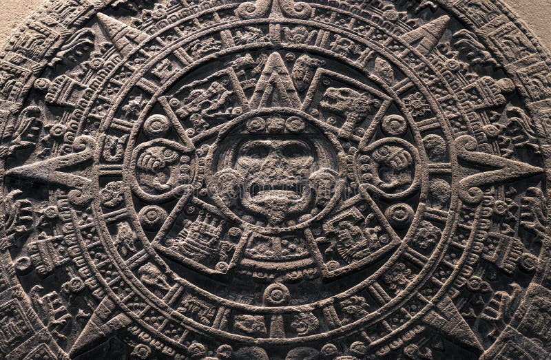 Ciudad de méxico con calendario solar azteca