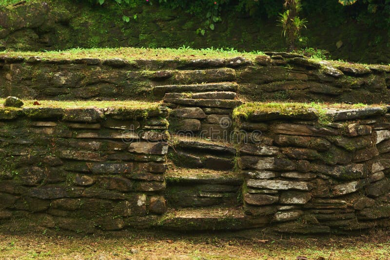 Ciudad Perdida (città persa) in Colombia del Nord immagini stock Ciudad Perdida (città persa) in Colombia del Nord immagini stock