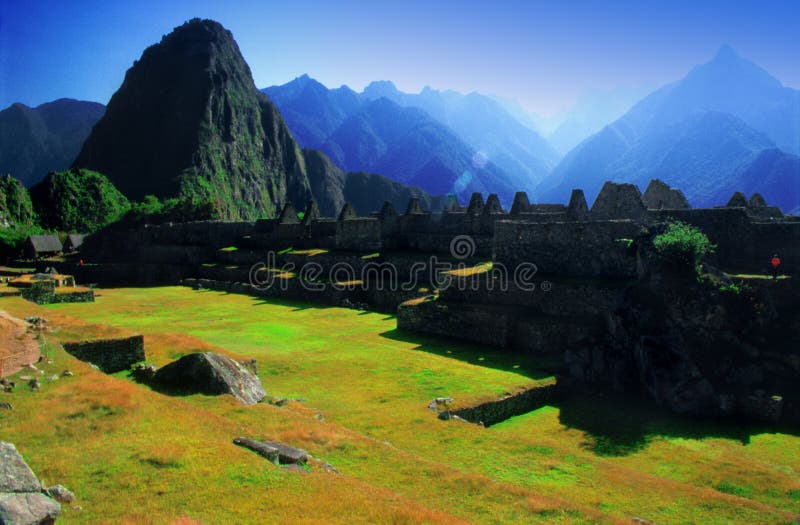 Ciudad perdida de Machu Picchu fotografía de archivo Ciudad perdida de Machu Picchu fotografía de archivo