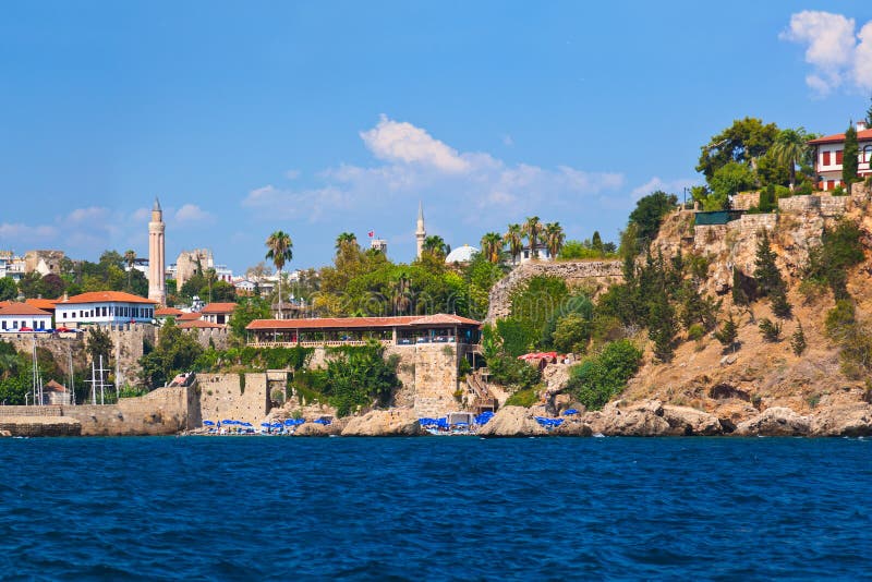Ciudad vieja Kaleici en Antalya, Turquía imagen de archivo Ciudad vieja Kaleici en Antalya, Turquía imagen de archivo