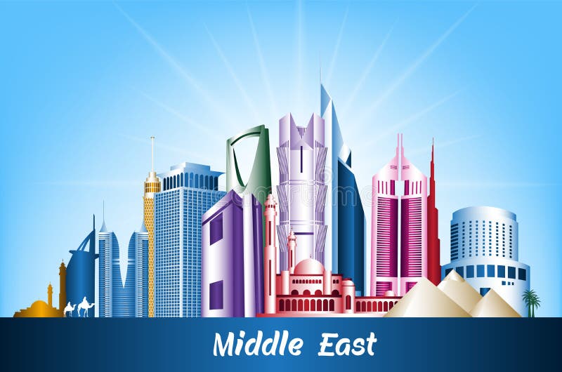 Ciudades y edificios famosos en Oriente Medio