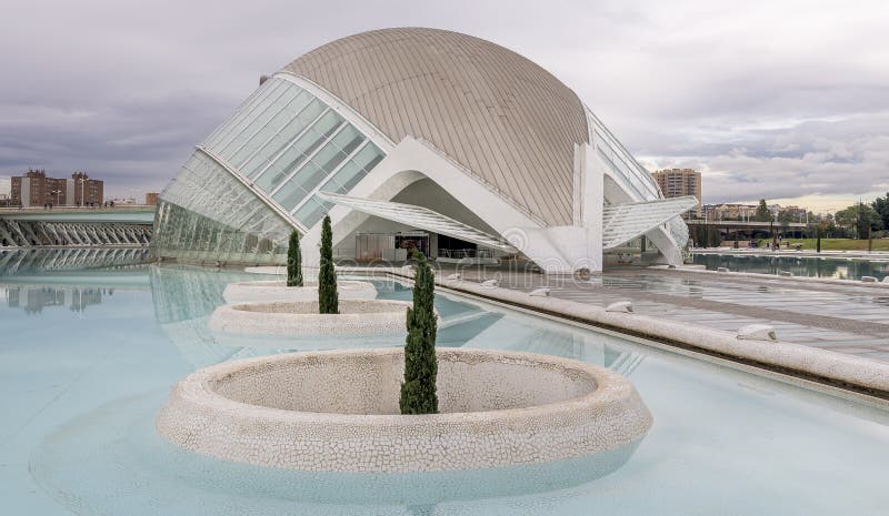 Ciutat de les Arts i les Ciències, Valencia, Spain royalty free stock photos Ciutat de les Arts i les Ciències, Valencia, Spain royalty free stock photos