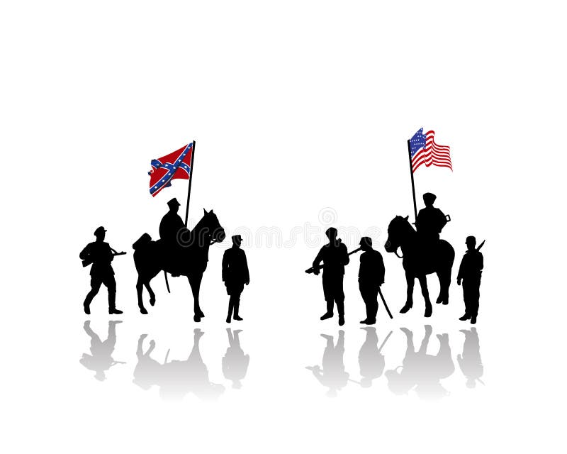 union and confederate soldiers clipart