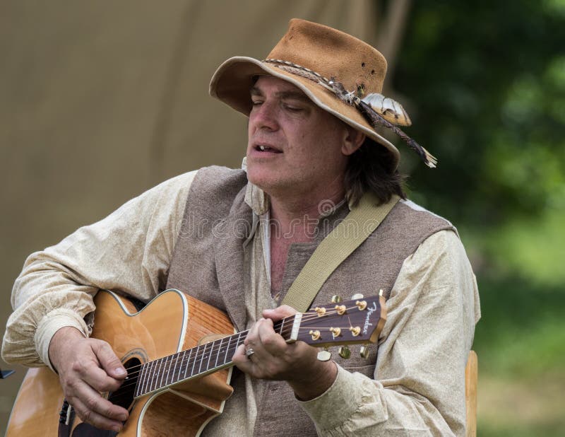 Confederate Civil War Soldier Playing Guitar Stock Photos Free