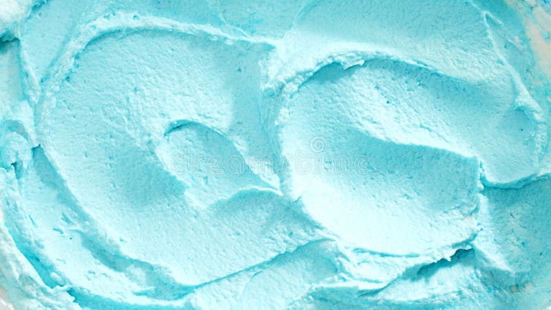 Ciérrese para arriba del helado azul cremoso