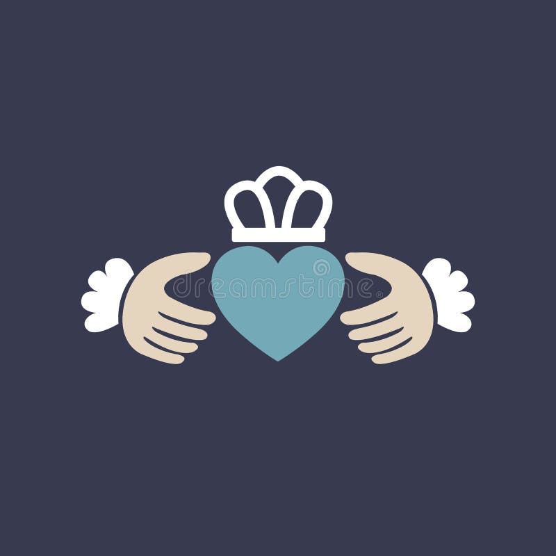 Claddagh stock vector. Illustration of ring, heart, love 7348959