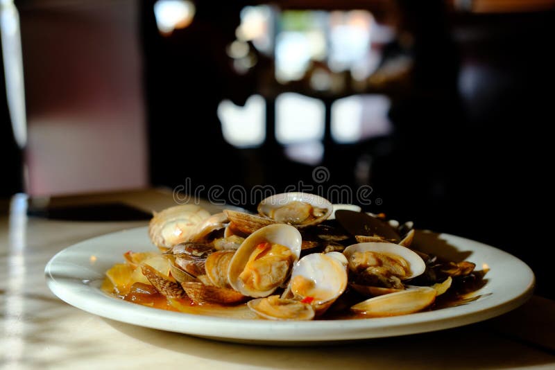 Clams Black Bean Sauce stock image. Image of baby, seafood 231405705