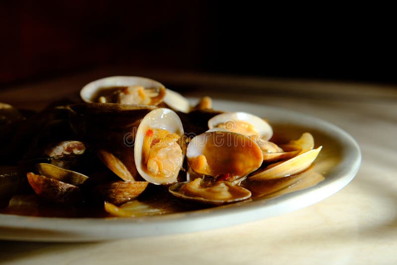 Clams Black Bean Sauce stock photo. Image of buffet 231405708