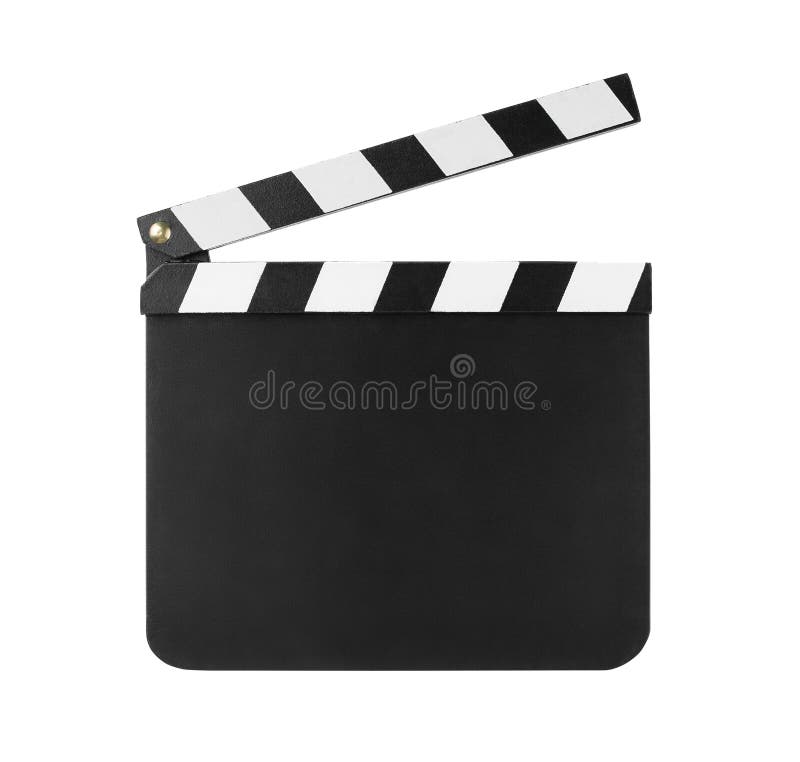 Clapboard isolated on white