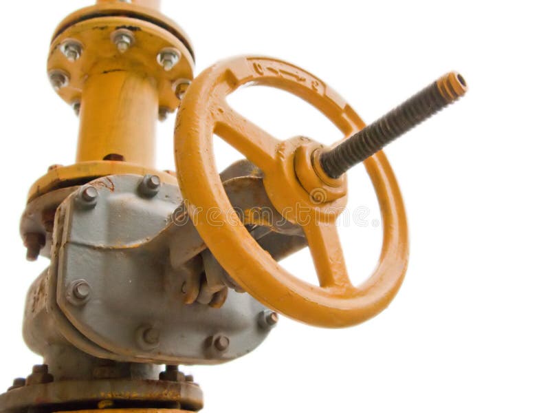 Vanne de carburant gazeux image stock