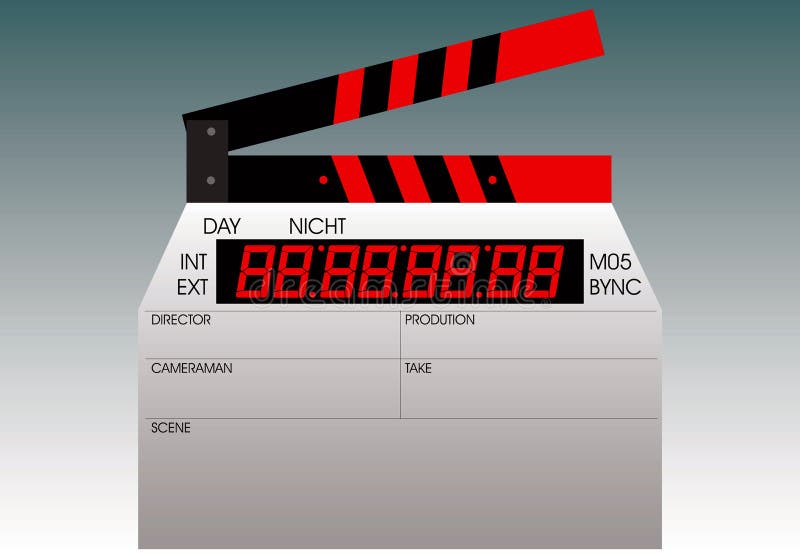 Claquete pour le cinéma illustration stock Claquete pour le cinéma illustration stock