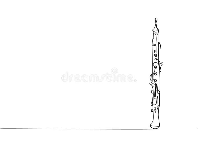 Sketch Of Clarinet Instrument Icon Over White Background Vector  Illustration Royalty Free SVG, Cliparts, Vectors, and Stock Illustration.  Image 95010787.