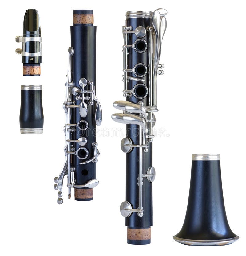 Clarinet parts stock image. Image of reed, holes, woodwind - 69580577