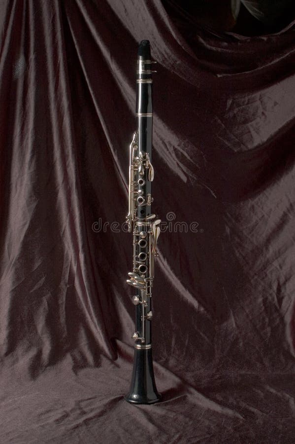 Clarinet sul nero fotografia stock Clarinet sul nero fotografia stock