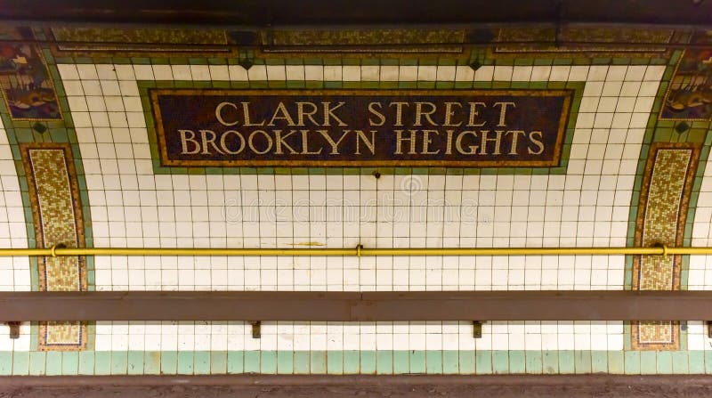 Clark Street Station - souterrain de New York photos stock Clark Street Station - souterrain de New York photos stock