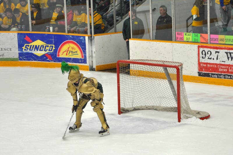 Clarkson Mascot in NCAA Hockey Game Editorial Photo Image of fight