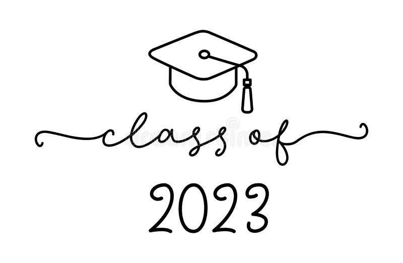 Class of 2023 Bold Year Graduate Graduation School College Clipart Digital  Download SVG PNG JPG PDF Cut Files