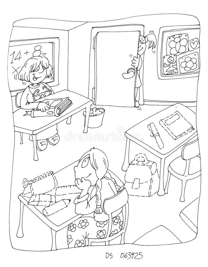 Coloring Page Outline Of Cartoon Apple. Fruits. Coloring Book Stock