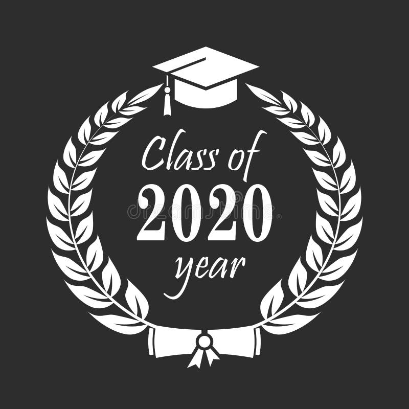 Class of 2020 vector icon royalty free illustration