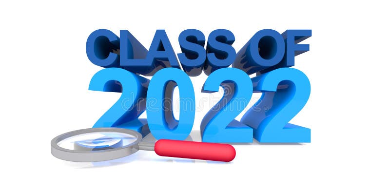 Turma de 2022 em branco ilustração stock