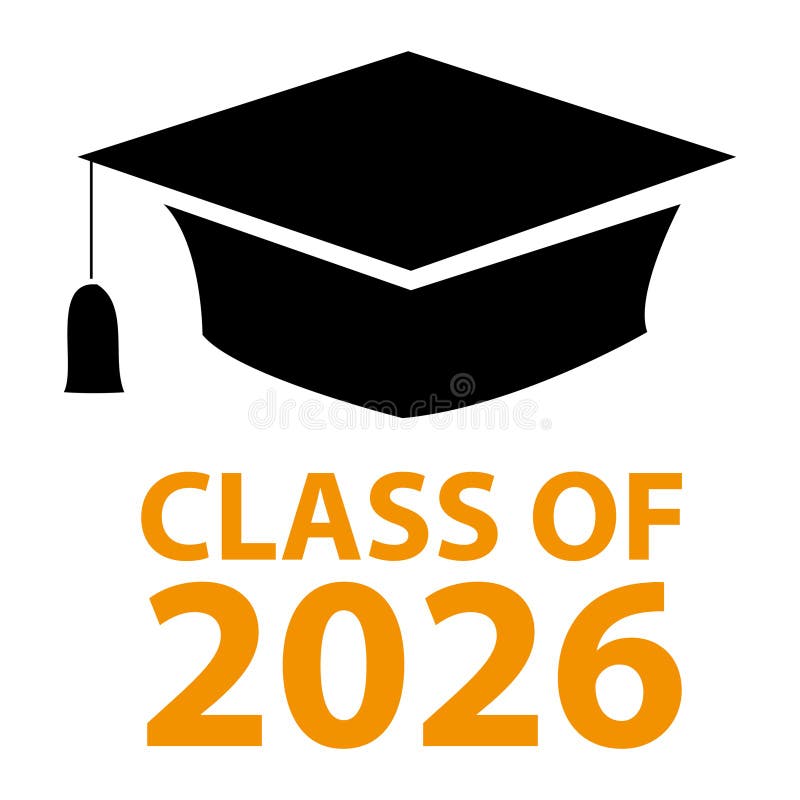 Classe de 2026 em branco ilustração royalty free