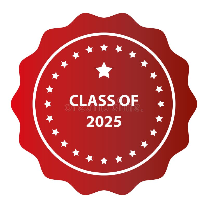 Selo da turma de 2025 em branco ilustração do vetor