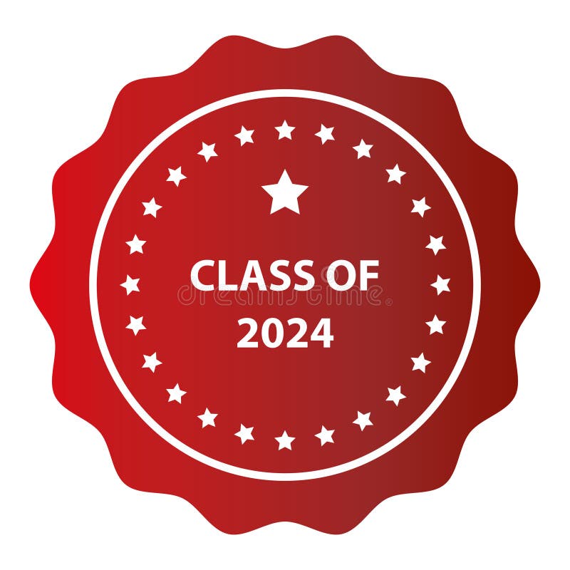Selo da turma de 2024 em branco ilustração do vetor