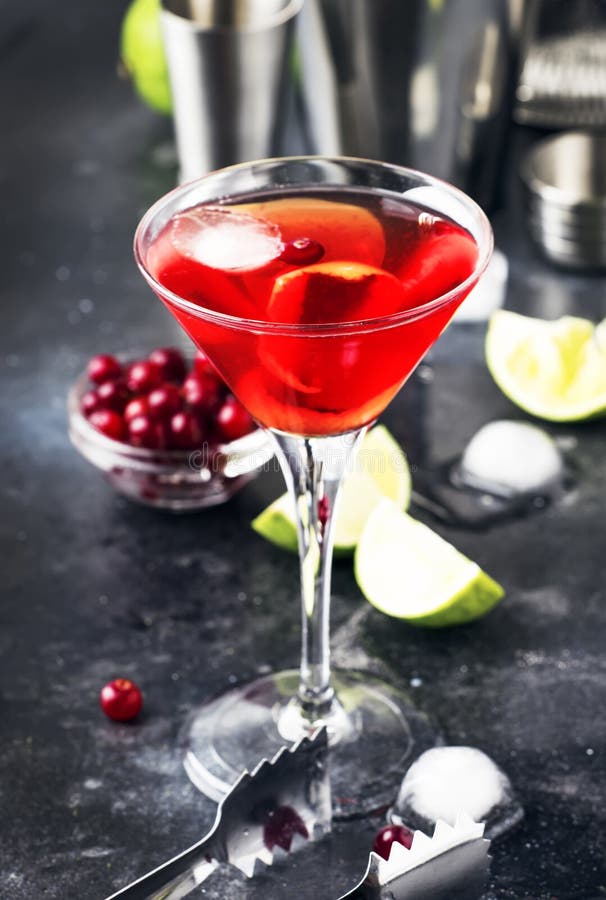 Classic Alcoholic Cocktail Cosmopolitan With Vodka ...