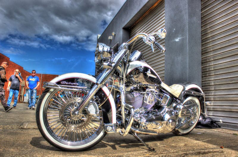 Classic American Harley Davidson Motorcycle Editorial Photo - Image of ...