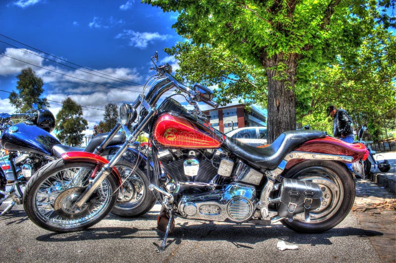 Classic American Harley Davidson Motorcycle Editorial Photo - Image of ...