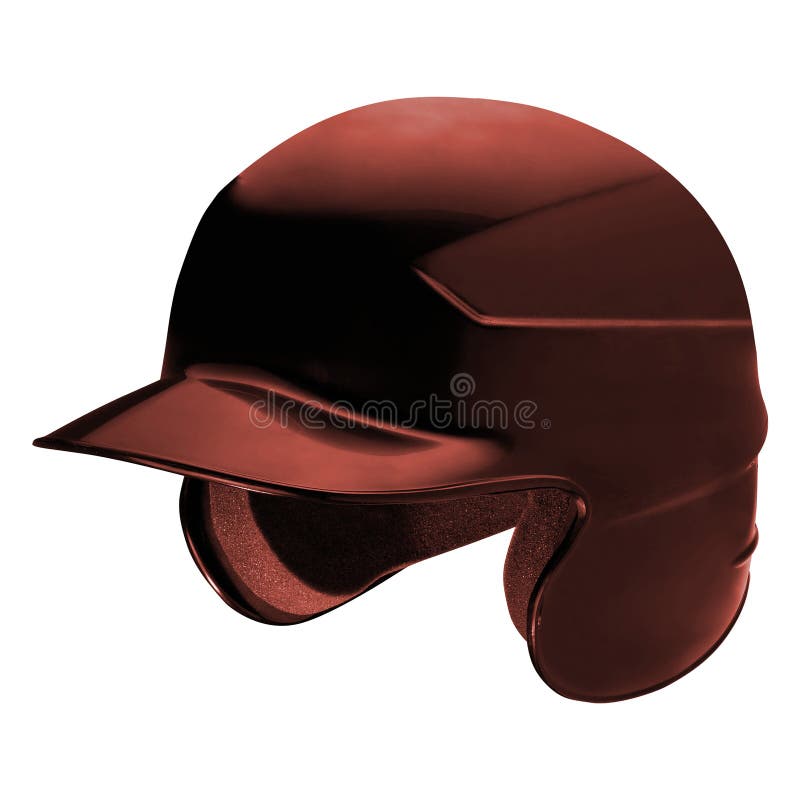 Classic Baseball black helmet stock photo