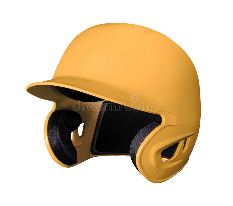 Classic Baseball black helmet stock image