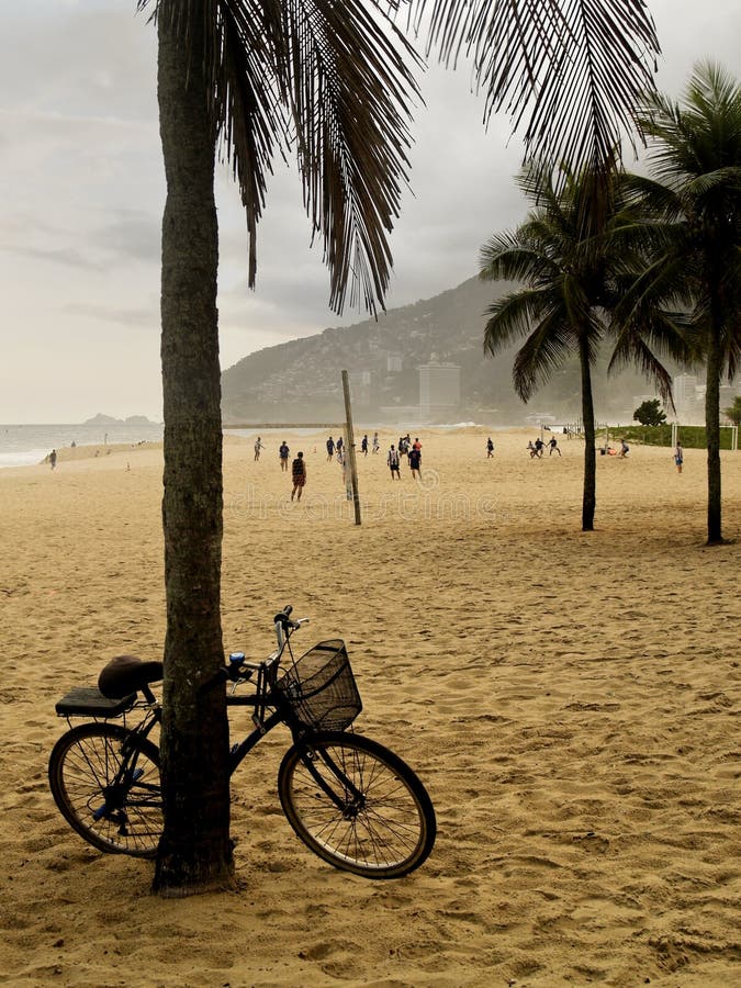 Classic bike in Rio De Janeiro Ipanema beach